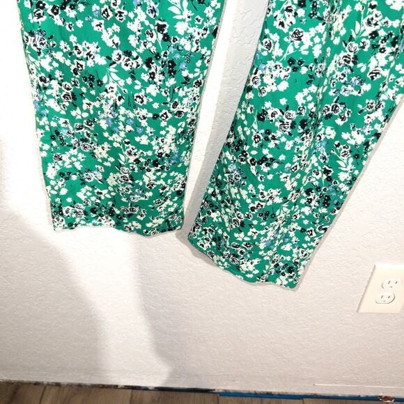 NWT‎ Zara Green Floral Zip Front Jumpsuit Size XS - Picture 7 of 8